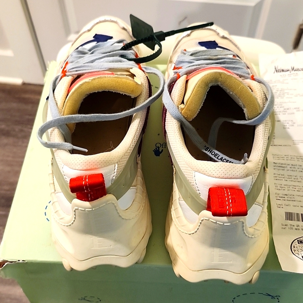 Off-WhiteOff White ODSY-1000 Cream Blue Low Top Sneaker Size 11